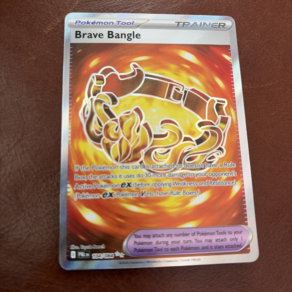 Pokémon TCG Brave Bangle 104/084 Ultra Rare Pitch Black Trainer Item Card NM